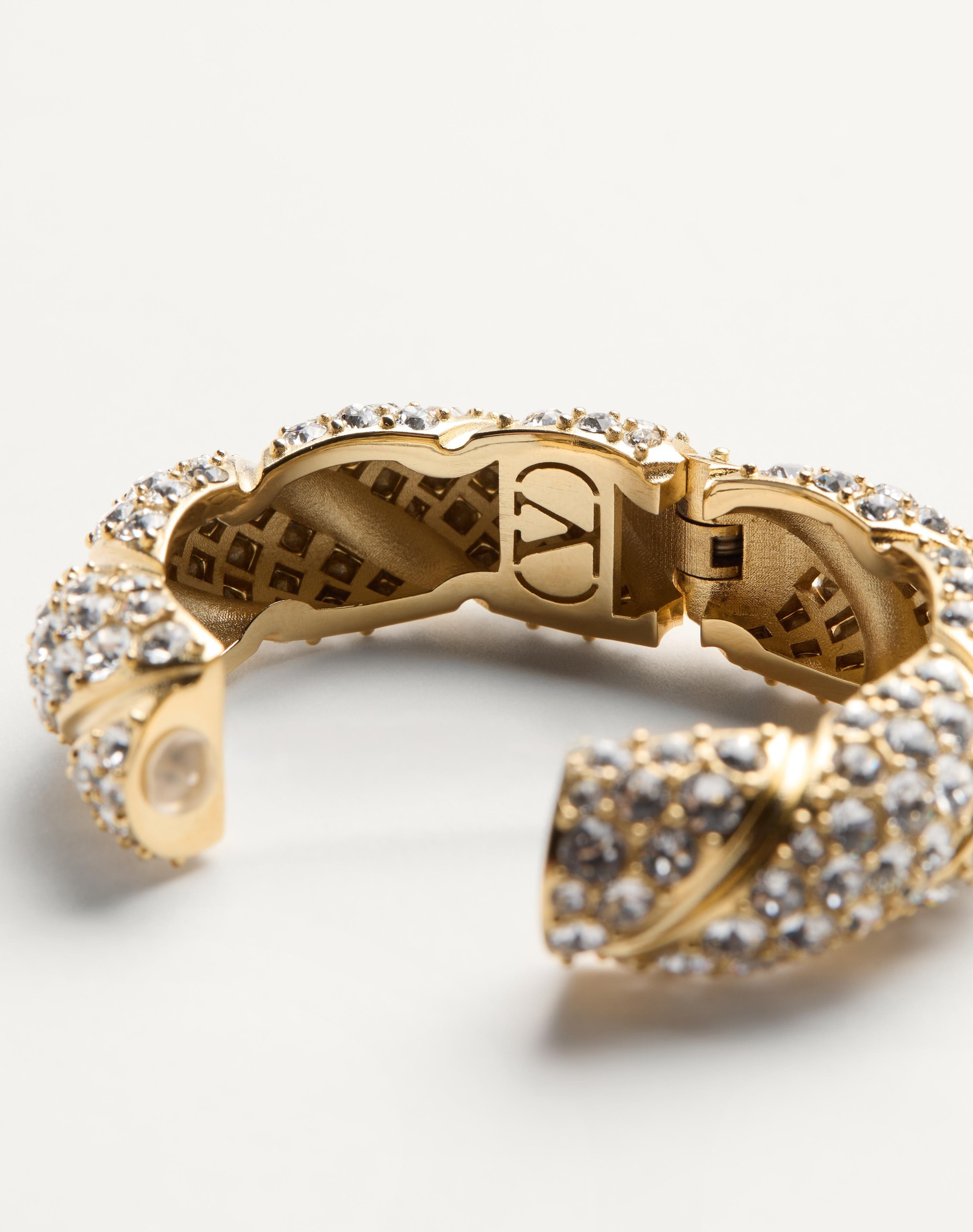 MONO PAS PLUS EARRING IN METAL AND SWAROVSKI® CRYSTALS - 4