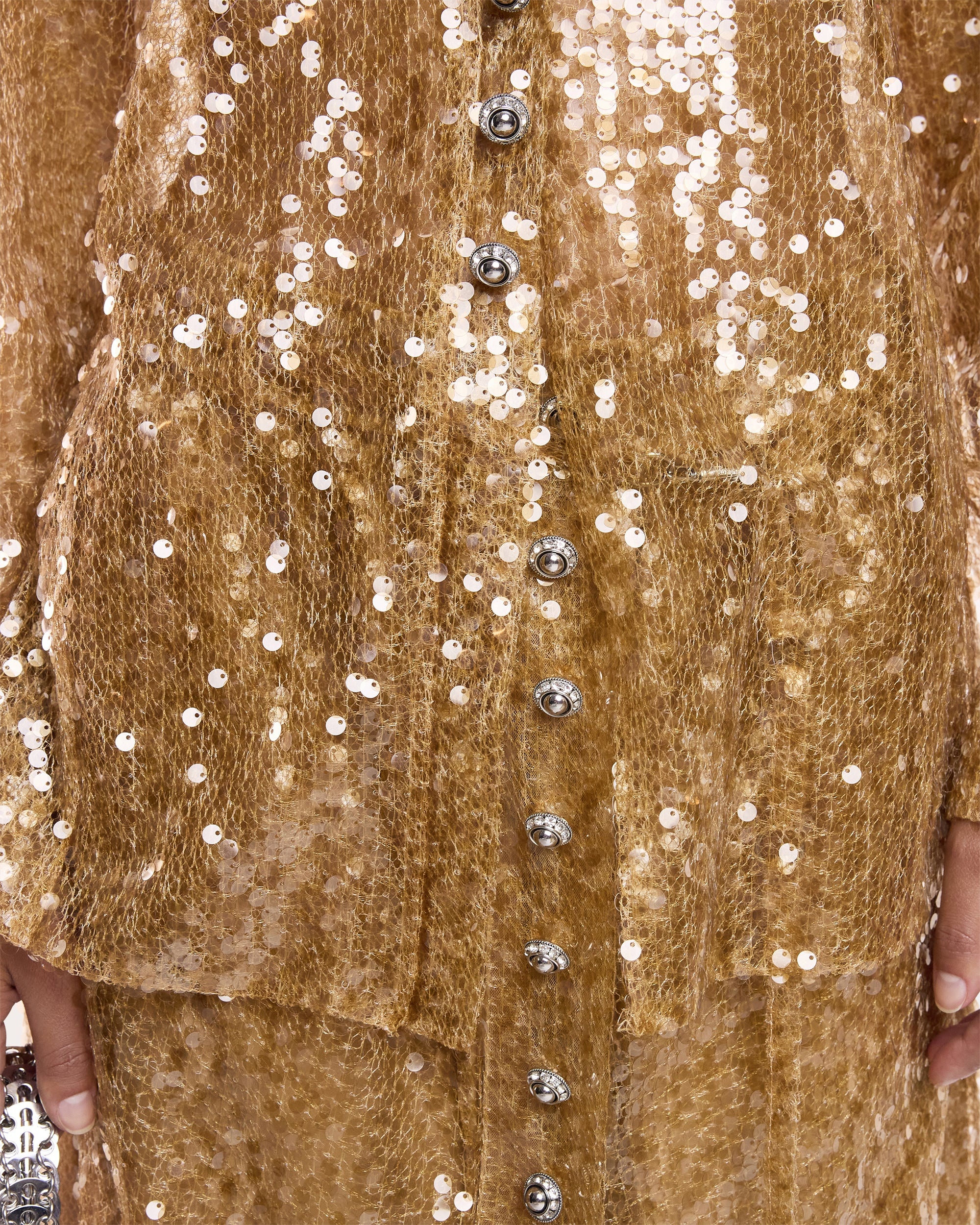 Embellished Sequin-Embroidered Shirt - 7