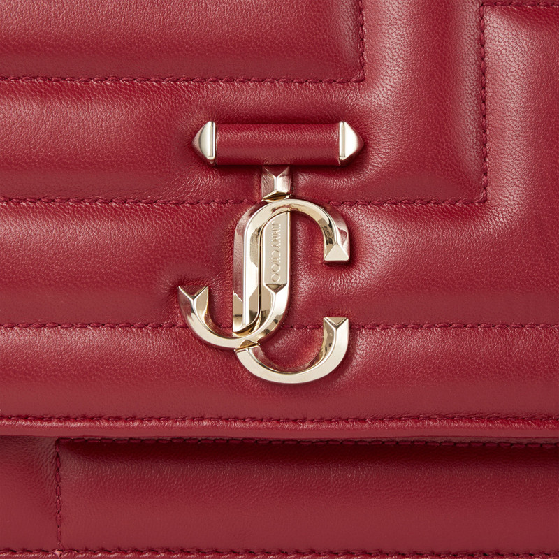 Avenue Shoulder
Cranberry Avenue Nappa Leather Shoulder Bag with JC Emblem 4