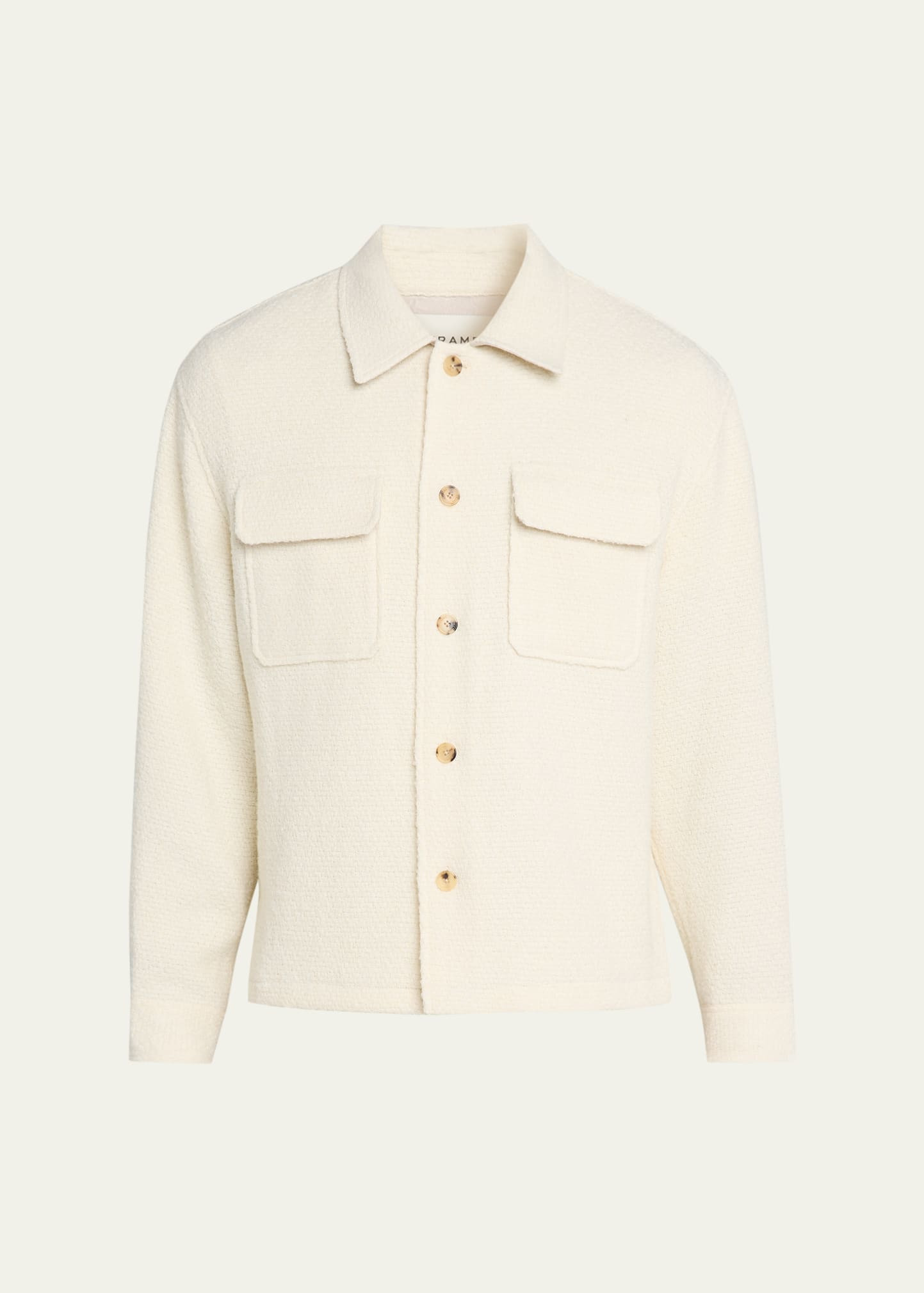 Men's Tweed Two-Pocket Overshirt - 1