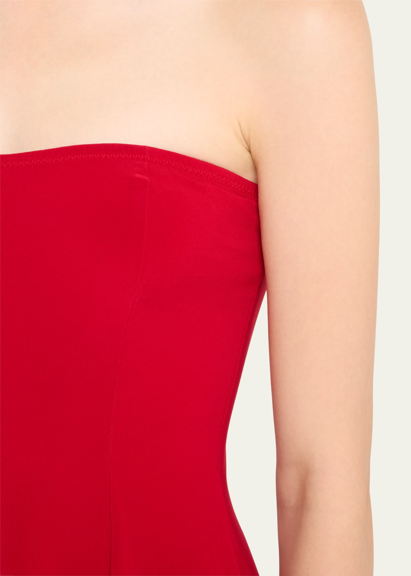 Strapless Flared Swimdress - 4