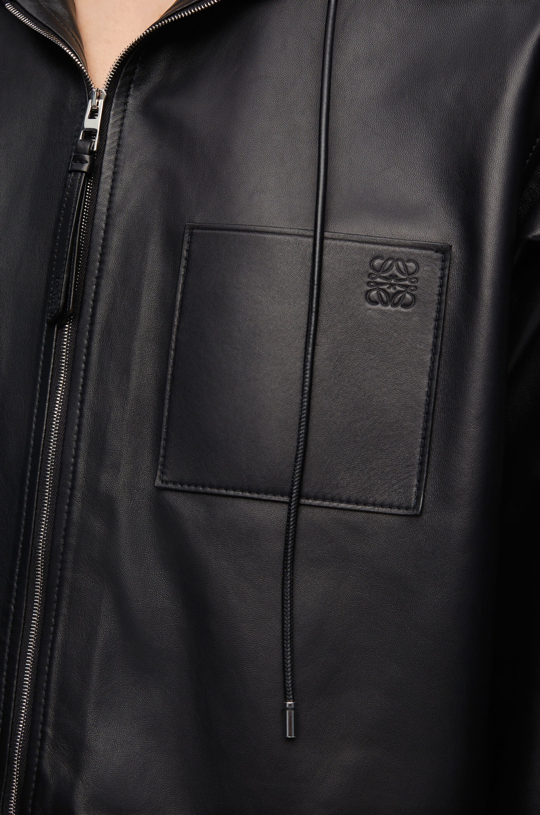 Hooded jacket in nappa lambskin - 5