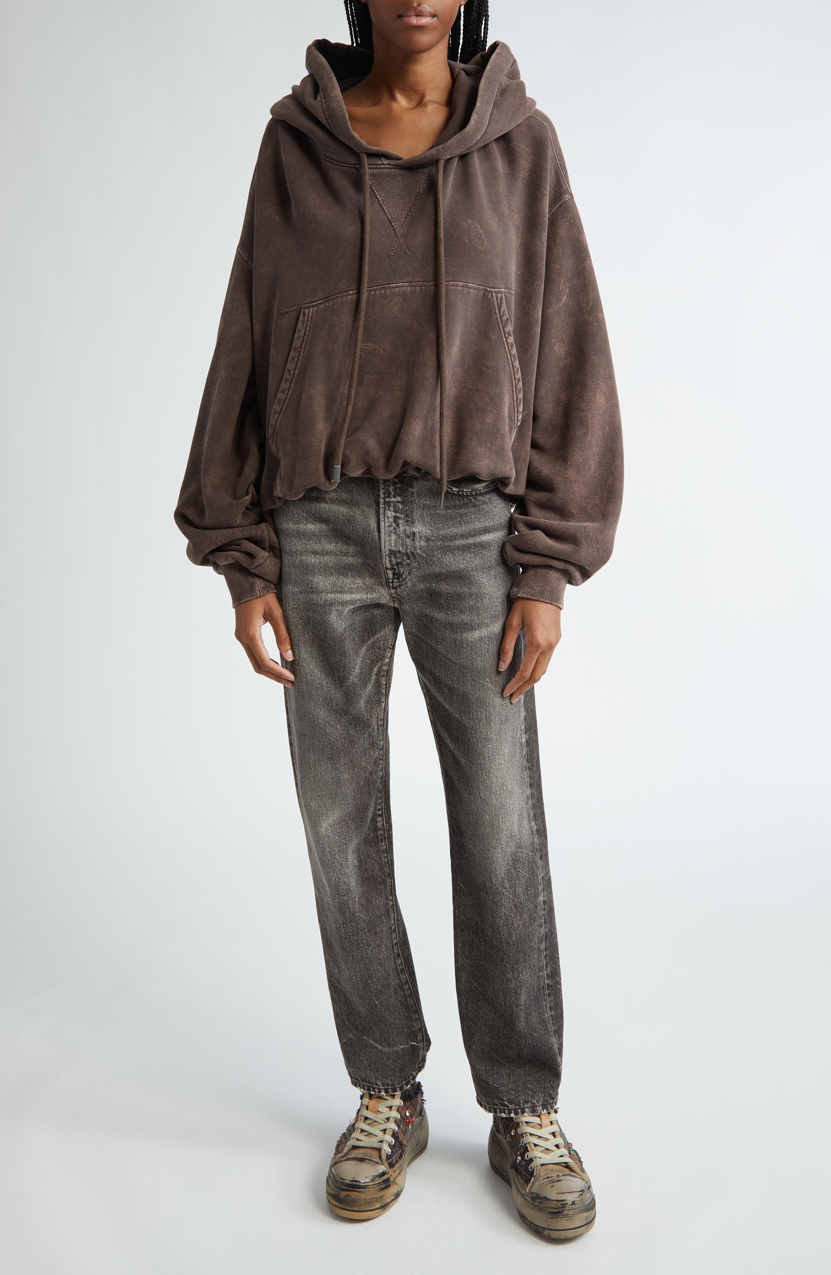 R13 Boyfriend Jeans in Mud Grey at Nordstrom - 2