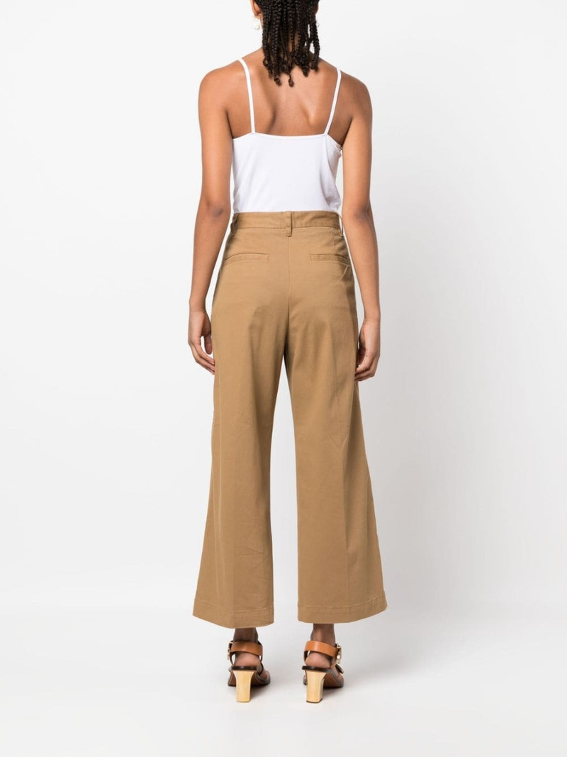 high-waisted cropped trousers 4