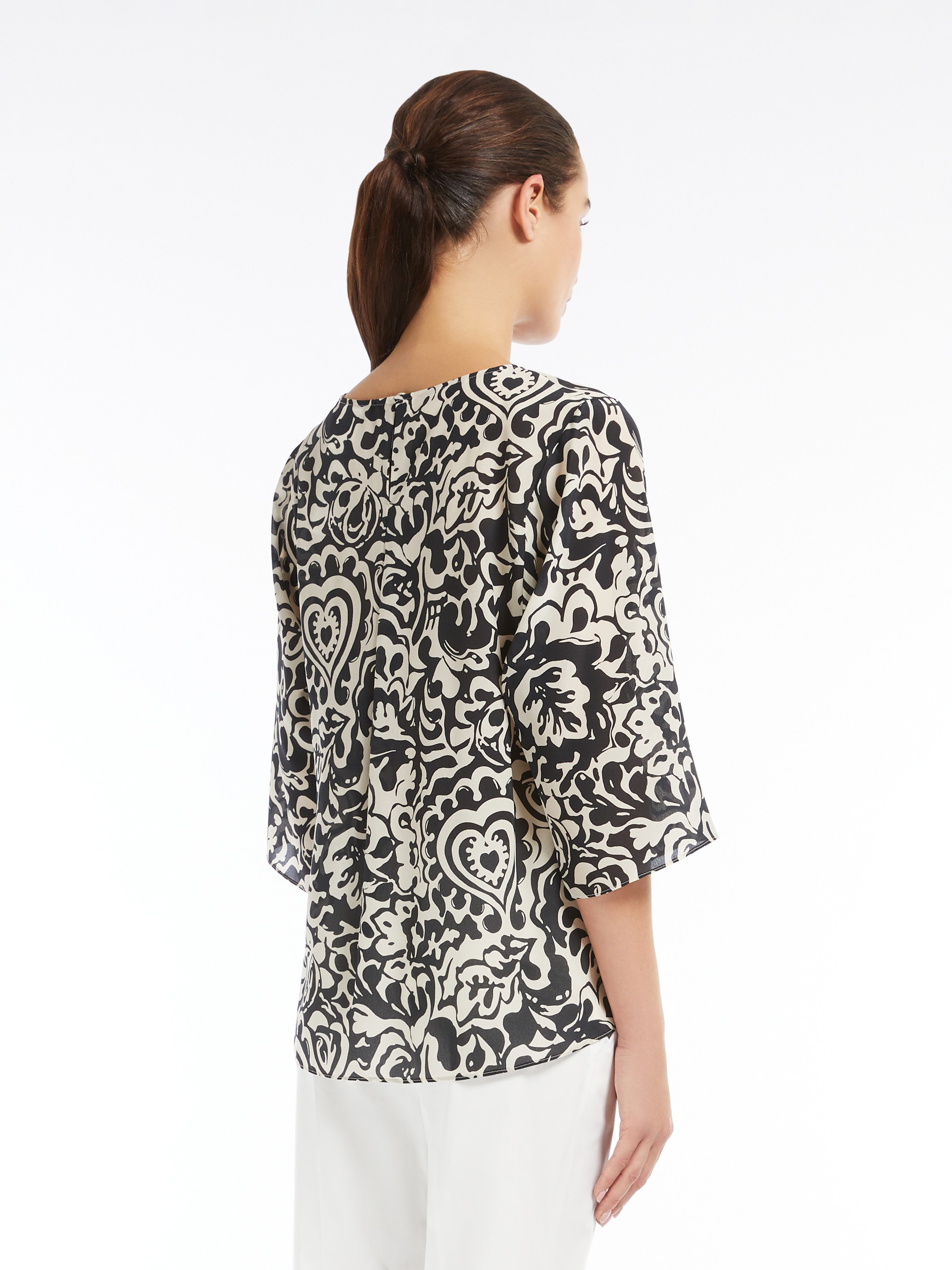 GINNICO Silk twill blouse - 4