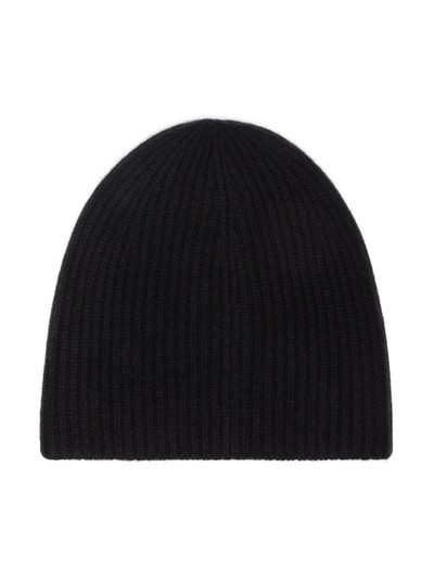 Totême ribbed-knit cashmere beanie outlook