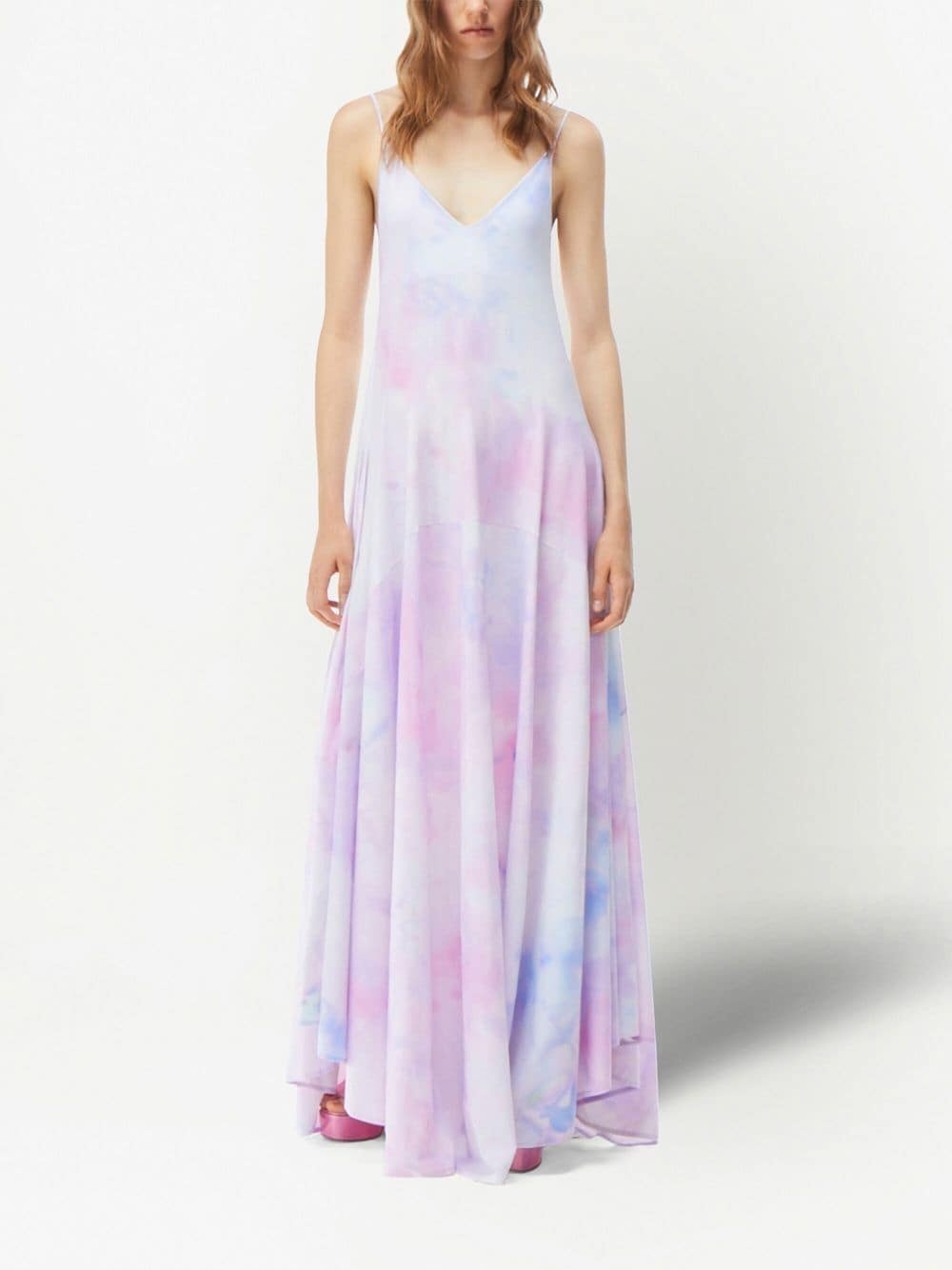 tie-dye printed dress - 2