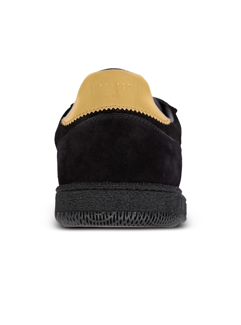 Balmain Swan suede and patent leather sneakers 7