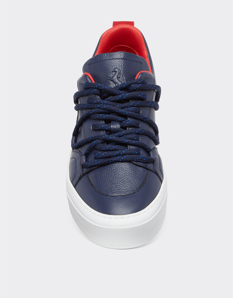 Trainers in tumbled leather 4