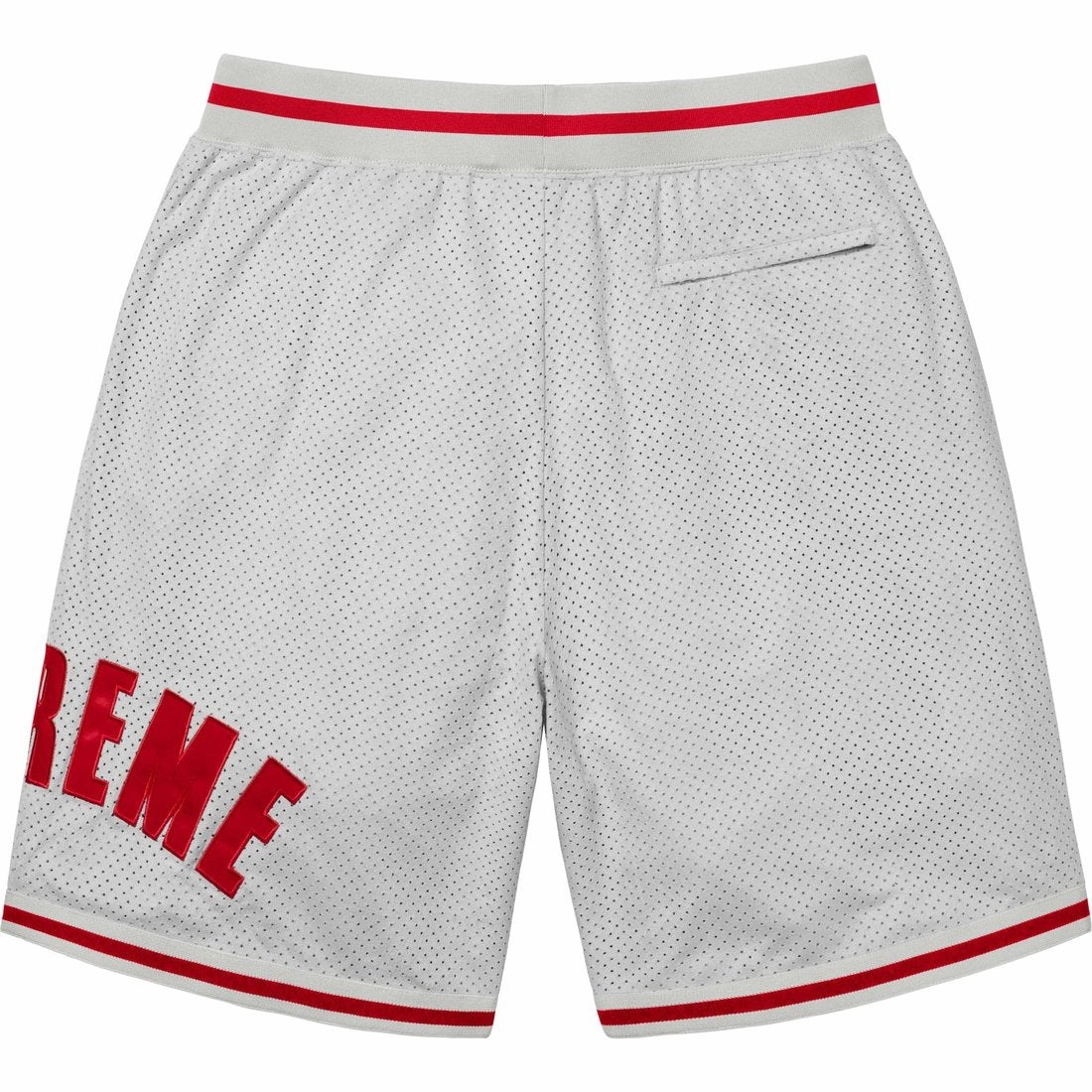 Supreme Ultrasuede mesh short 'Grey Red' SUP-SS24-211 - 2