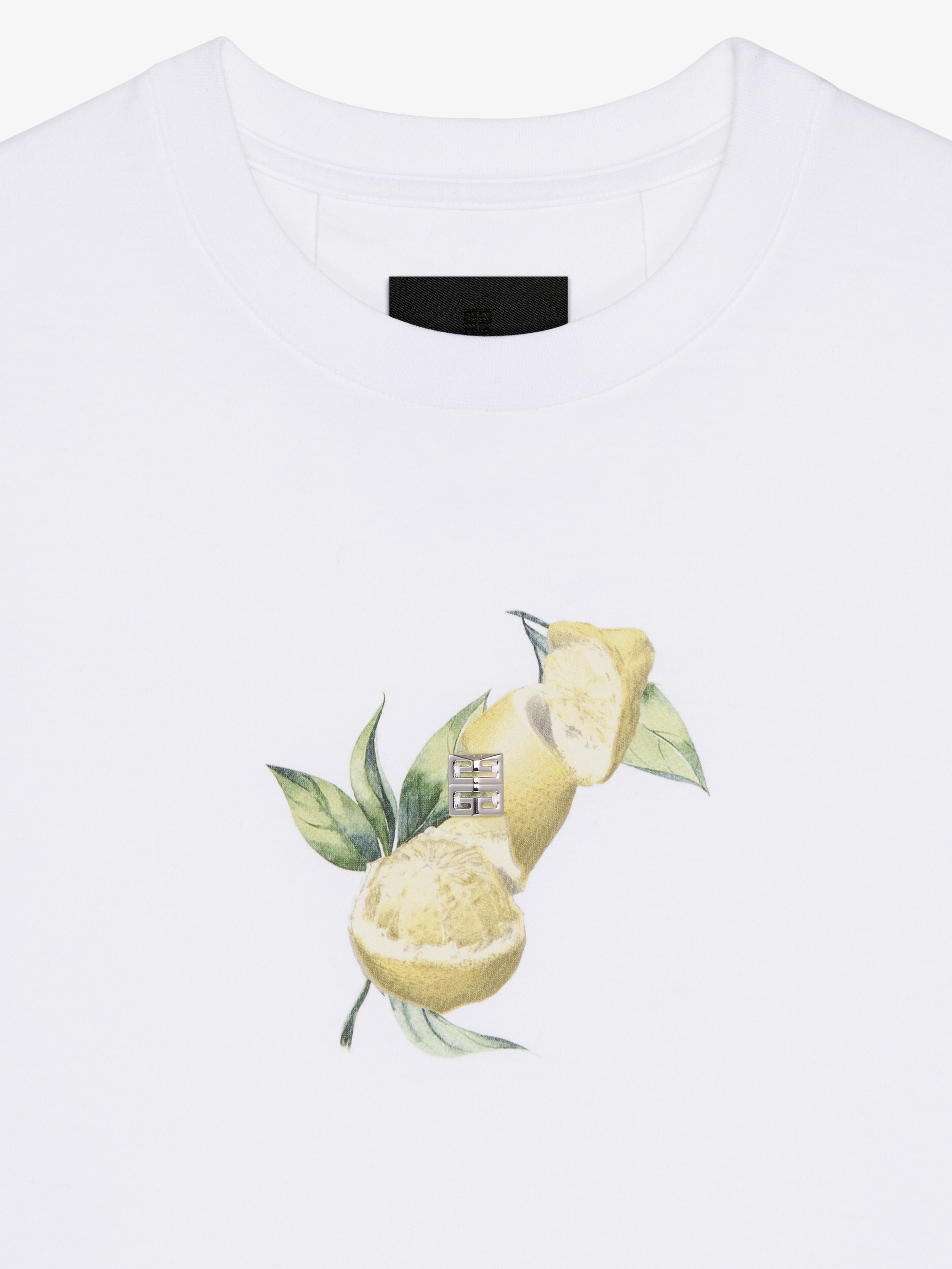 SLIM FIT T-SHIRT IN COTTON WITH 4G DETAIL AND PRINT - 5