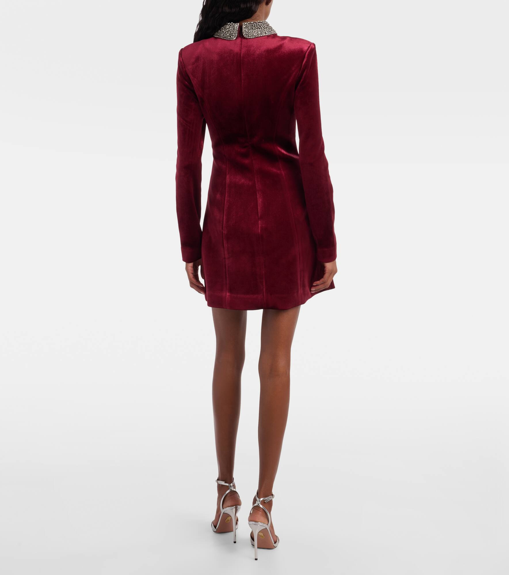 Edwiena embellished velvet minidress - 3