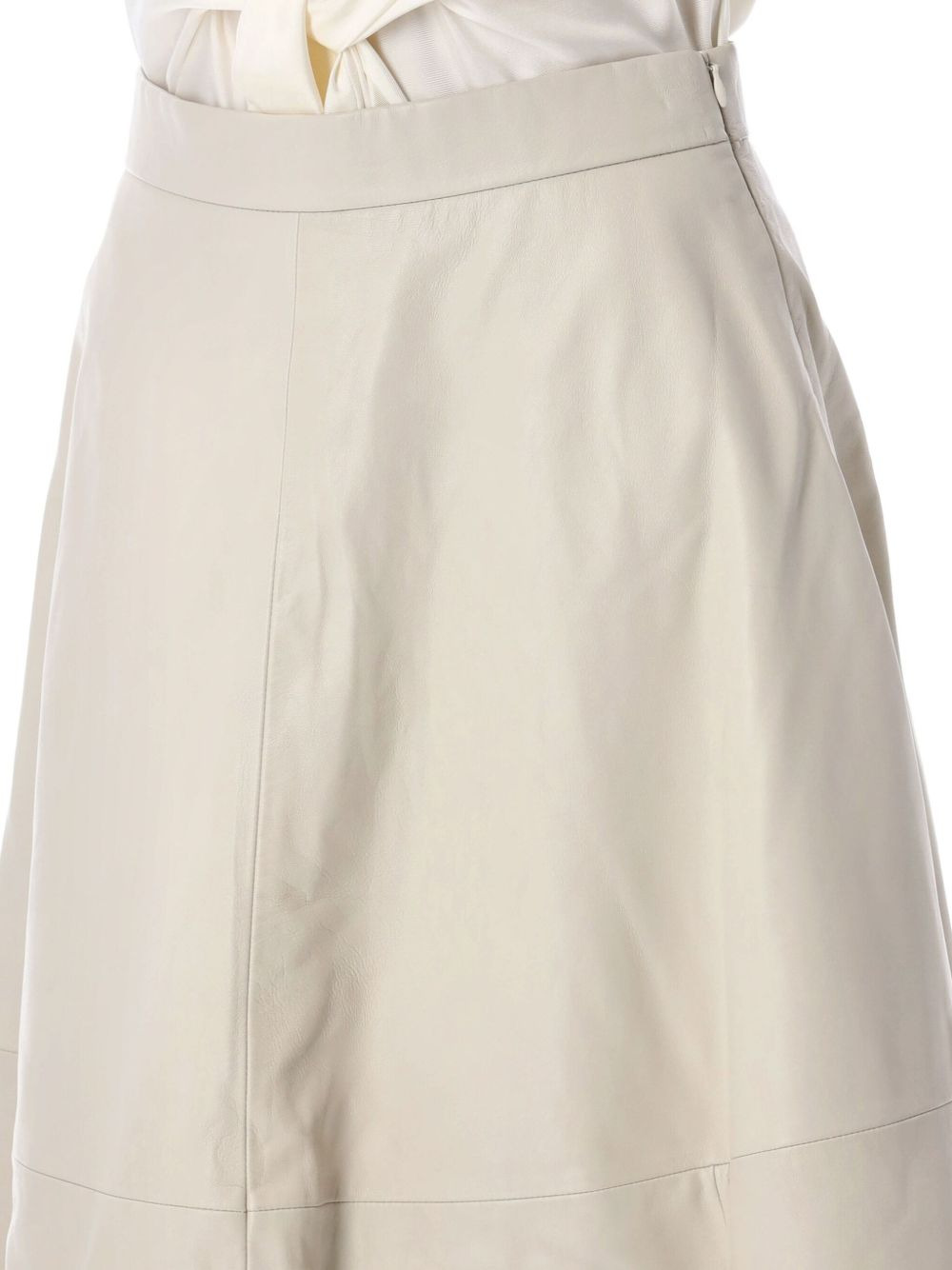 leather midi skirt - 3