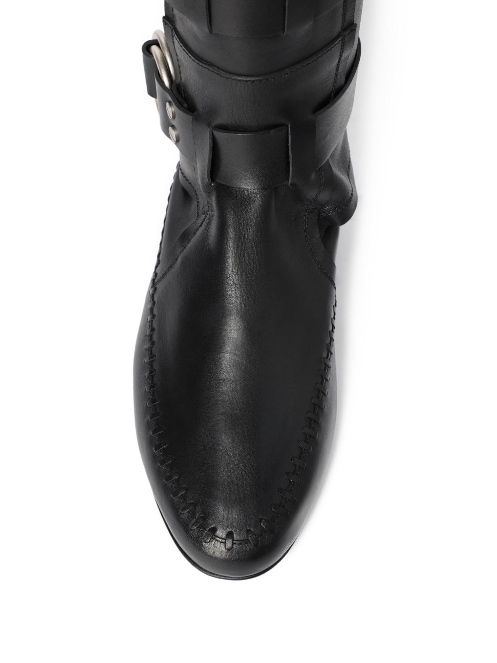 Siver biker boots - 4