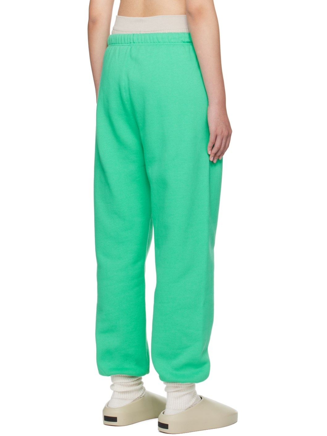 Green Drawstring Sweatpants - 3
