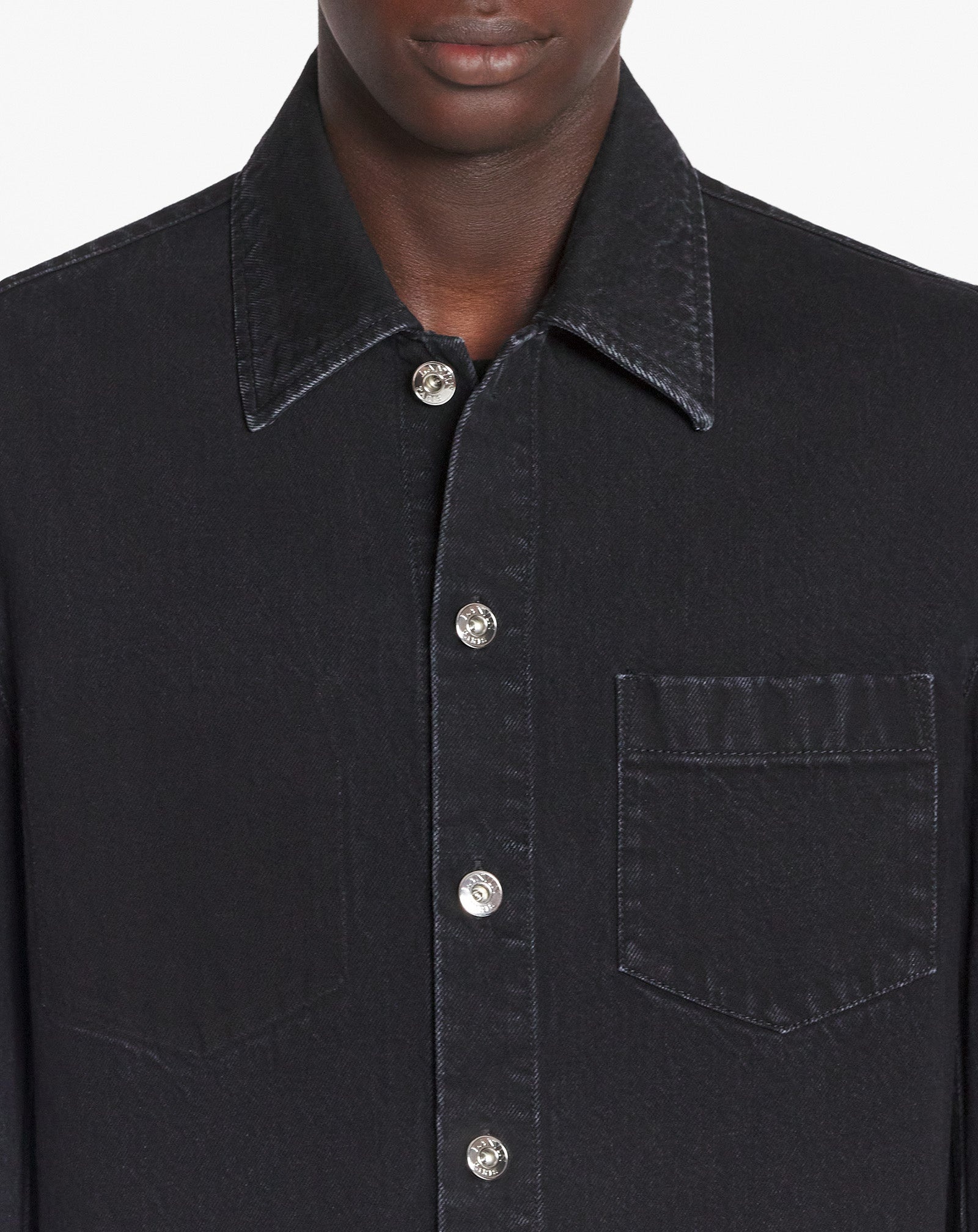 COCOON DENIM OVERSHIRT - 5