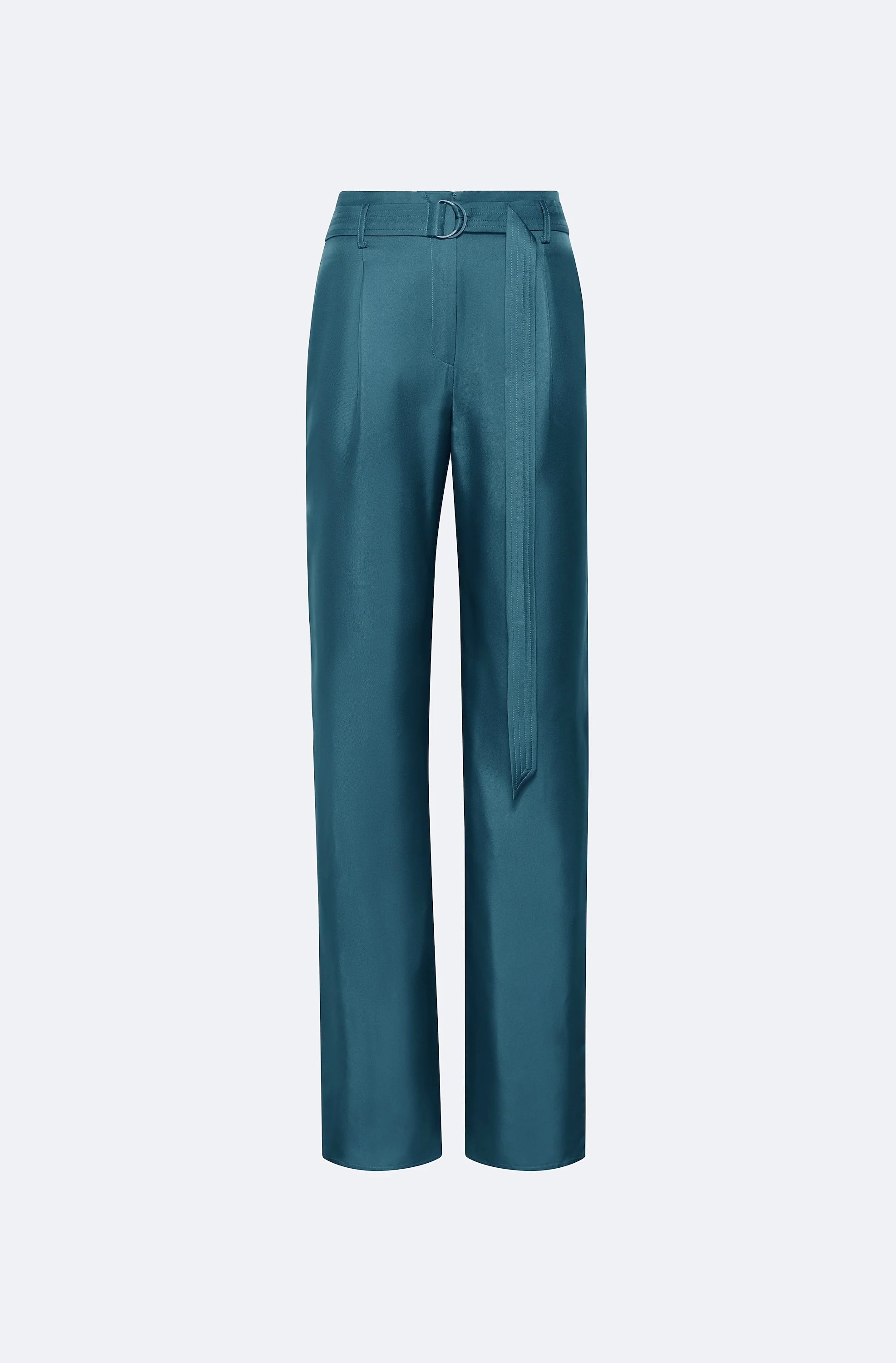Silky Twill Belted Pant - 1