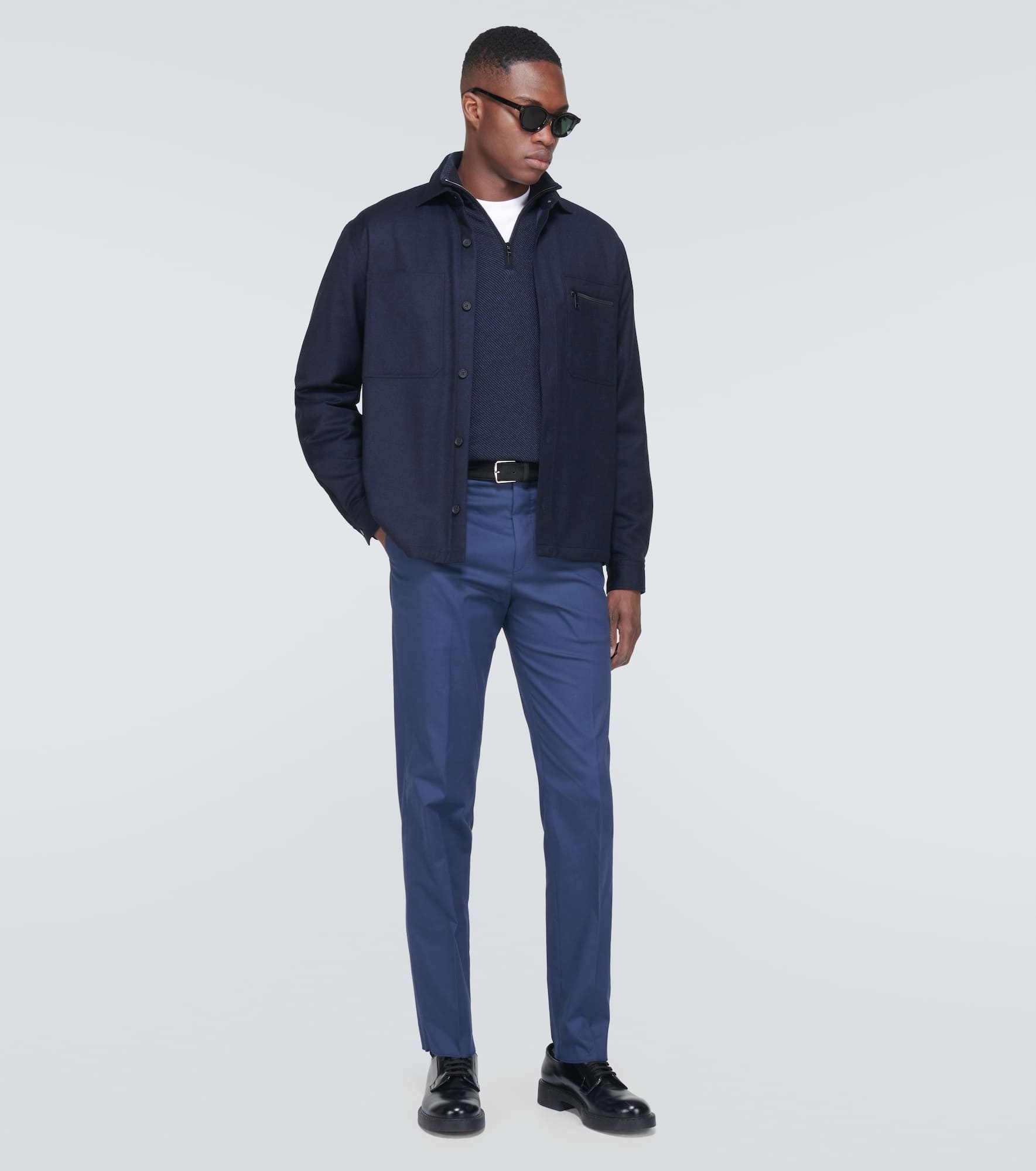 Cotton blend suit pants - 2