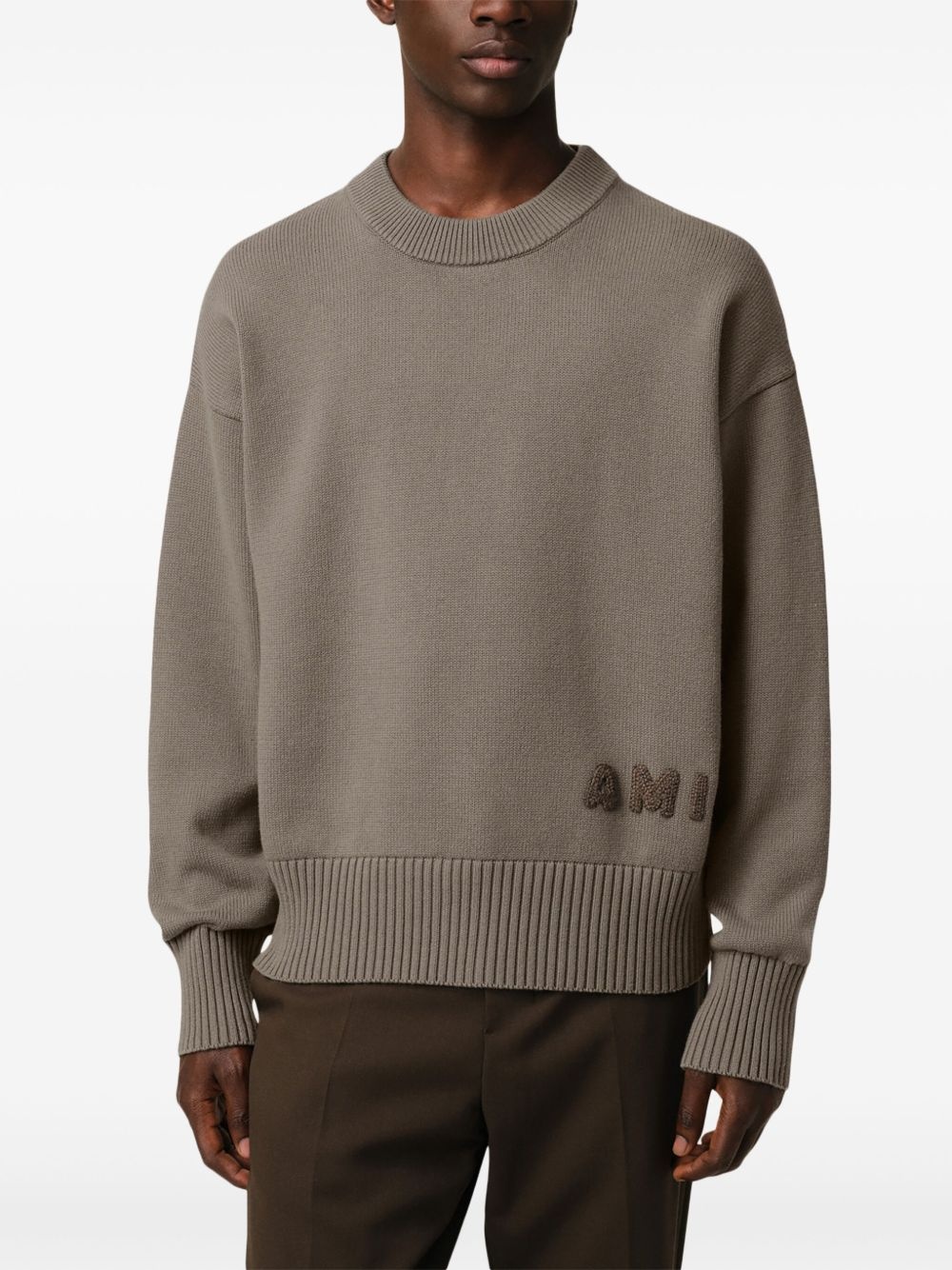 logo-embroidered jumper - 5