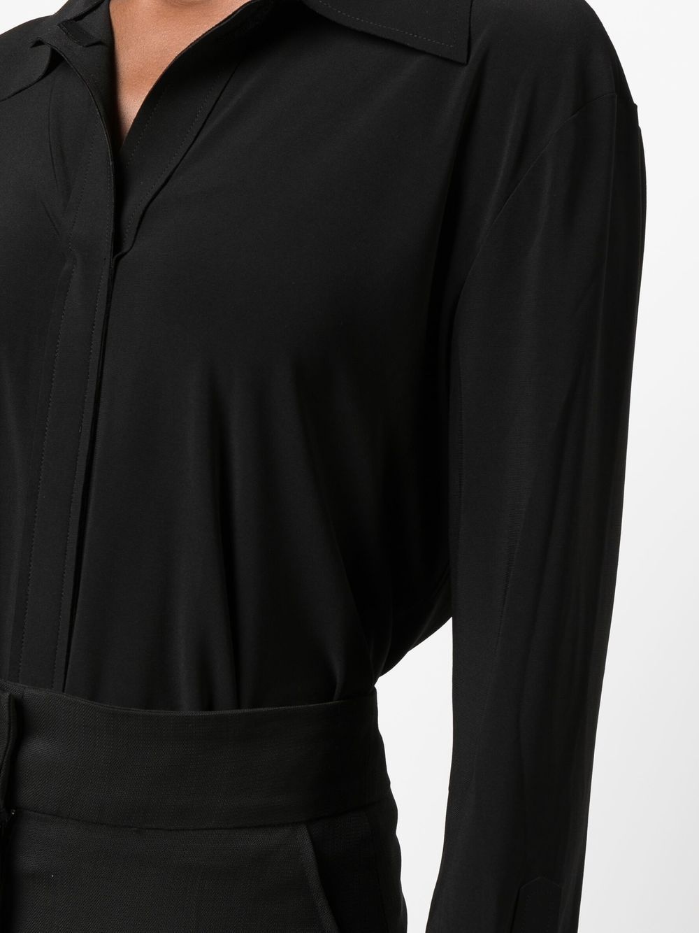 plain long-sleeve shirt - 5