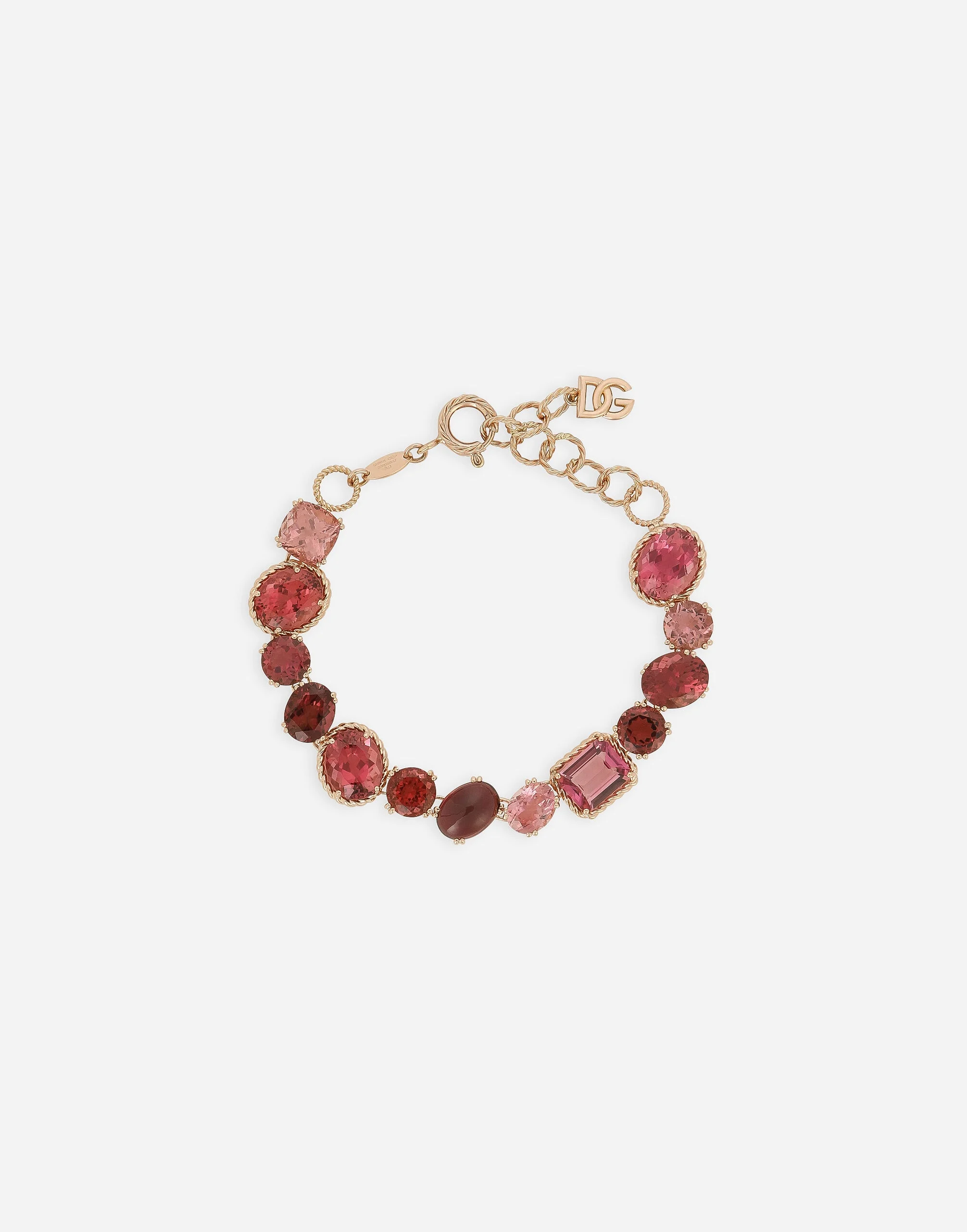 Anna bracelet in red gold 18kt with toumalines - 1