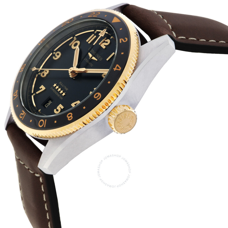 Longines Spirit Zulu Time Automatic Anthracite Dial Men's Watch L3.802.5.53.2 - 2