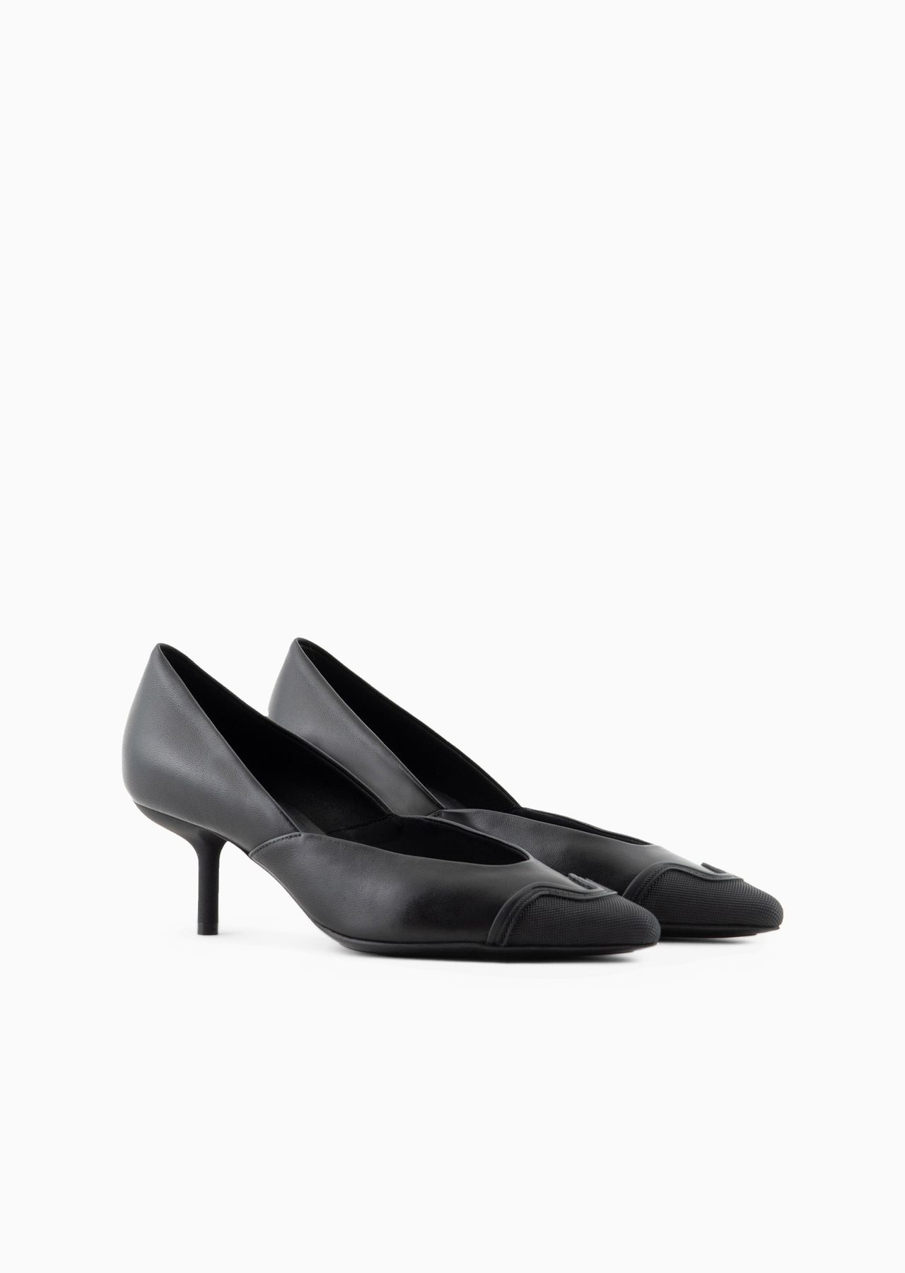 Nappa leather court shoes with rubber toe - 2