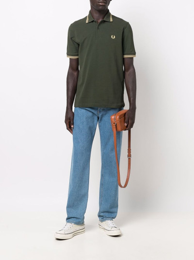 Fred Perry embroidered-logo cotton polo shirt outlook