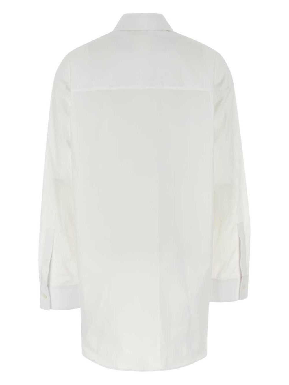 sequin-collar oversize shirt - 2
