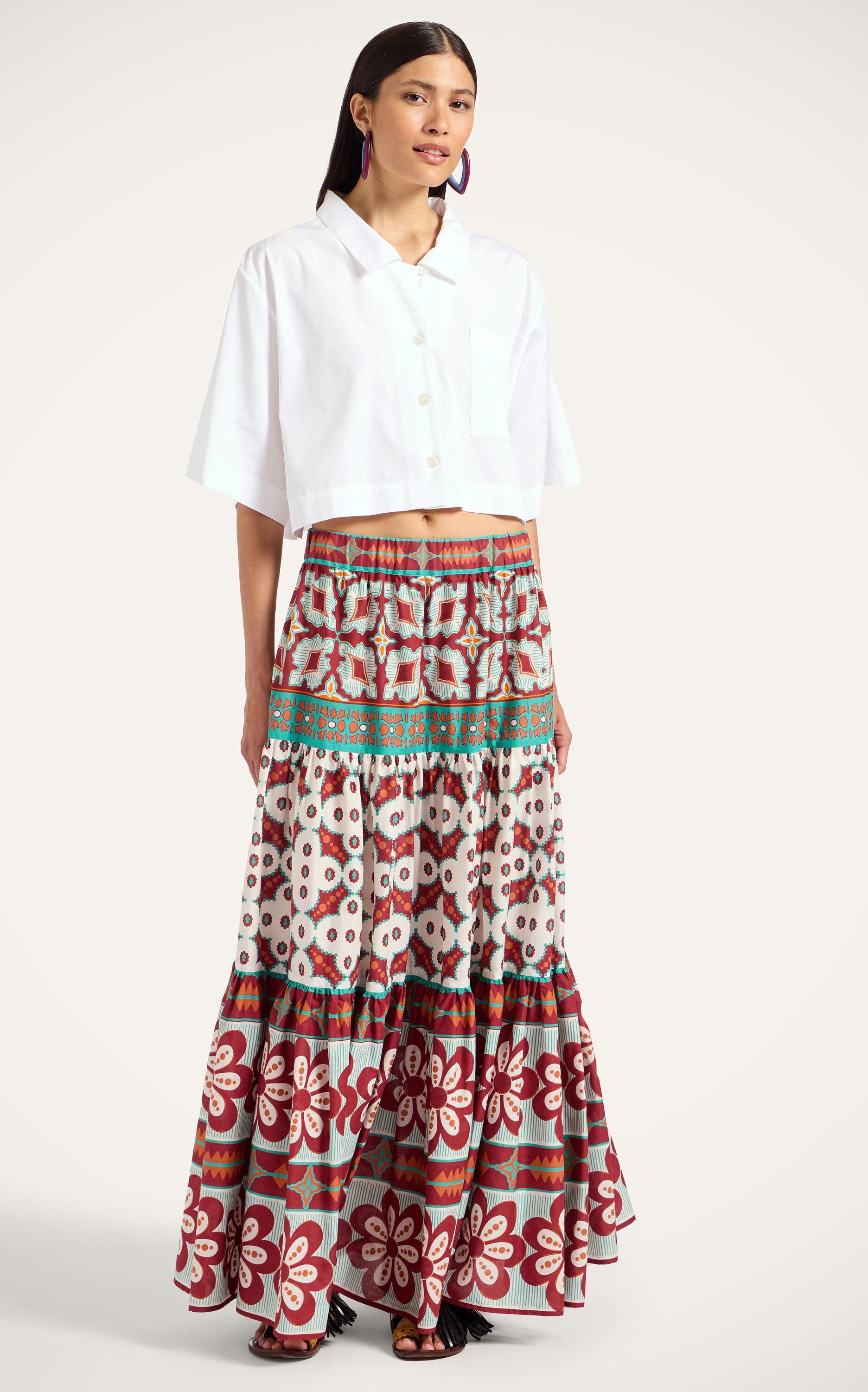 La DoubleJ Big Skirt Pagoda Placée Rust at Nordstrom - 1