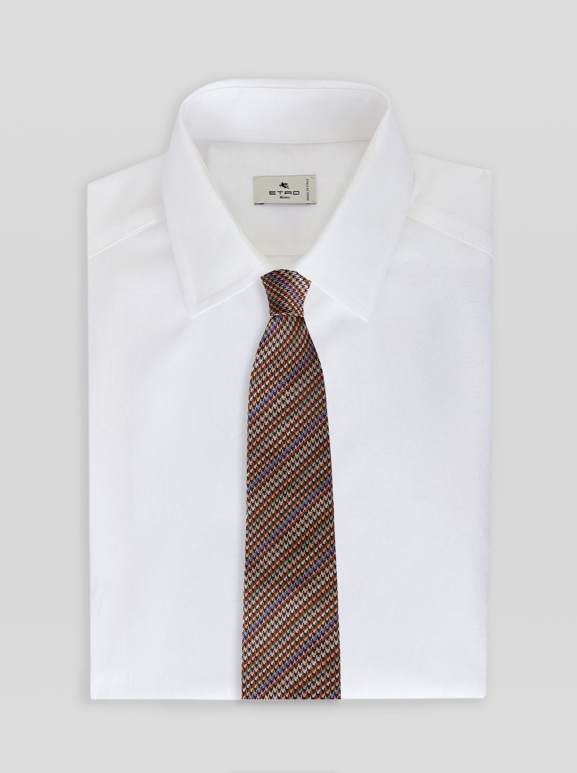 HOUNDSTOOTH SILK TIE - 2
