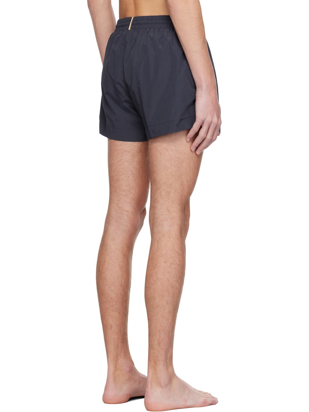 Navy Outline Logo Swim Shorts - 3