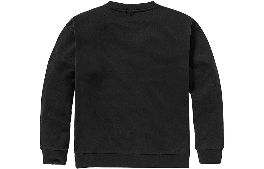 (WMNS) Timberland Logo Texture Crew Sweater 'Black' A6HV5-001 - 2