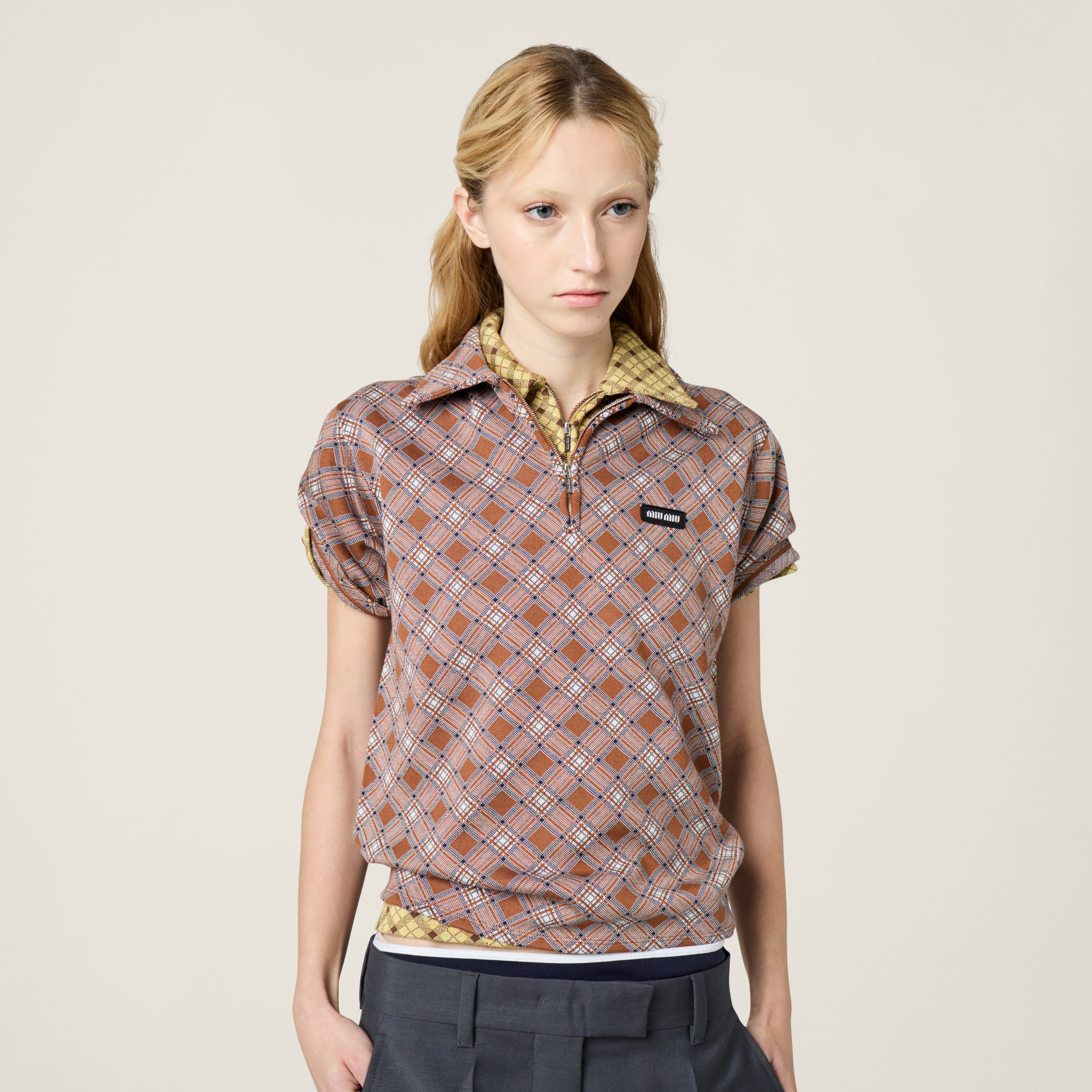 Silk knit polo shirt - 4