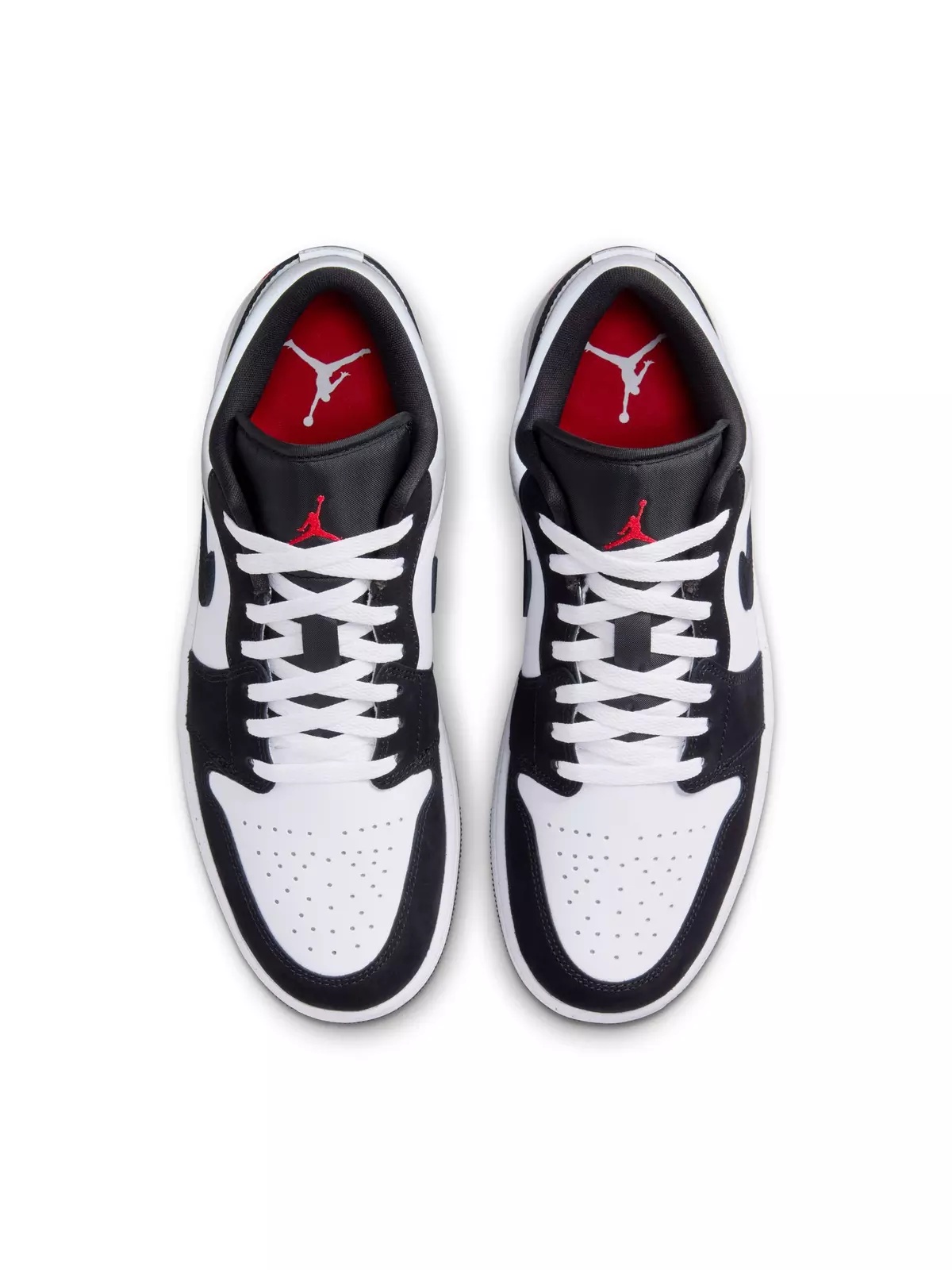 1 Low SE "White/Fire Red/Black/Matte Silver" Men's Shoe - 6