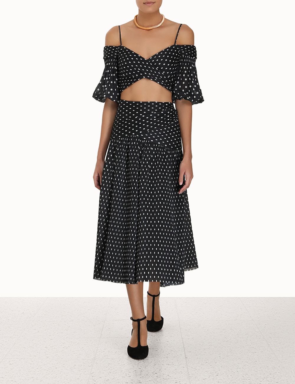 PLEATED MIDI SKIRT - 2
