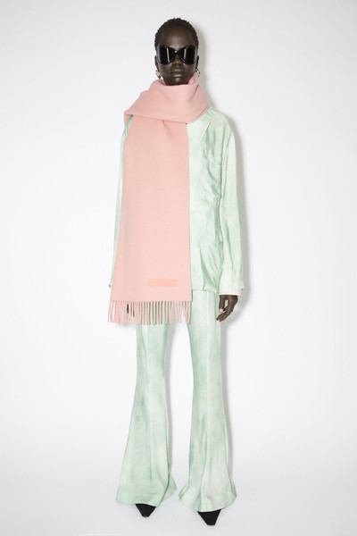 Acne Studios Wool scarf pink label - Pink outlook