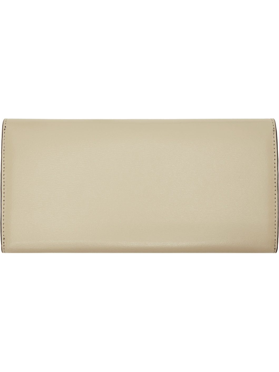 Beige T-Lock Leather Wallet - 2