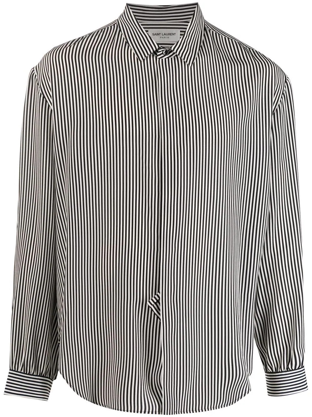 striped silk shirt - 1