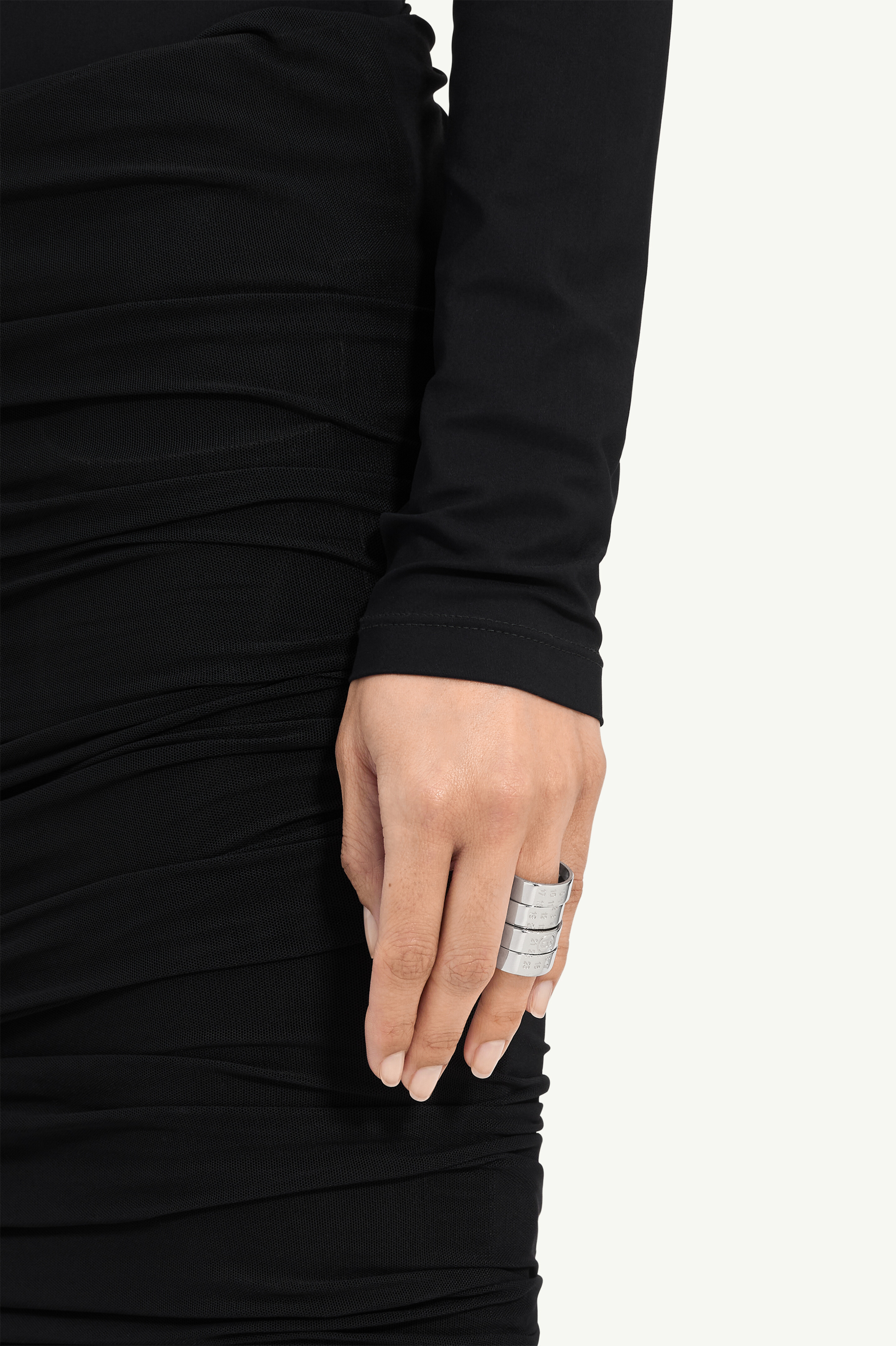 Stacked numeric ring - 5