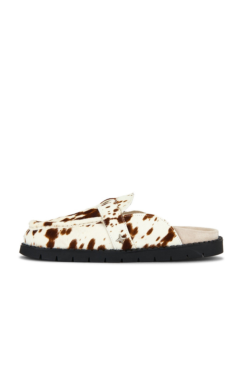 Winston Brown Cow Mule 6
