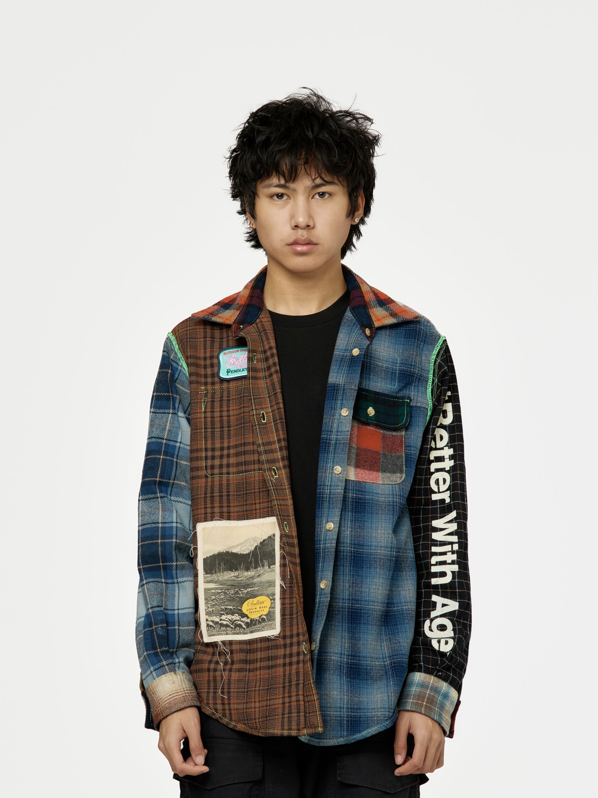 WHITNEY REVERSIBLE FLANNEL OVERSHIRT (MULTI) - 8