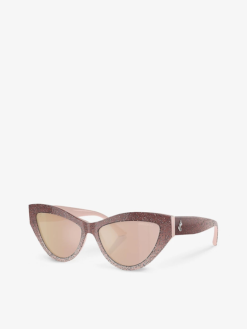 JIMMY CHOO JC5004 cat eye-frame acetate sunglasses outlook