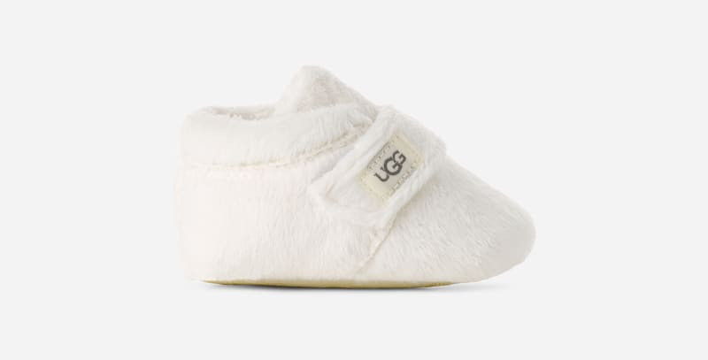 ® Infants' Bixbee Terry Cloth Bootie in White/ 1