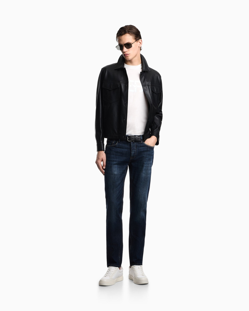 J75 SLIM-FIT, STONE-WASHED 8.6-OZ COMFORT STRETCH-DENIM JEANS 2