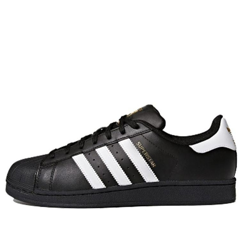 adidas Superstar 기초 검정/백색/검정 - 1