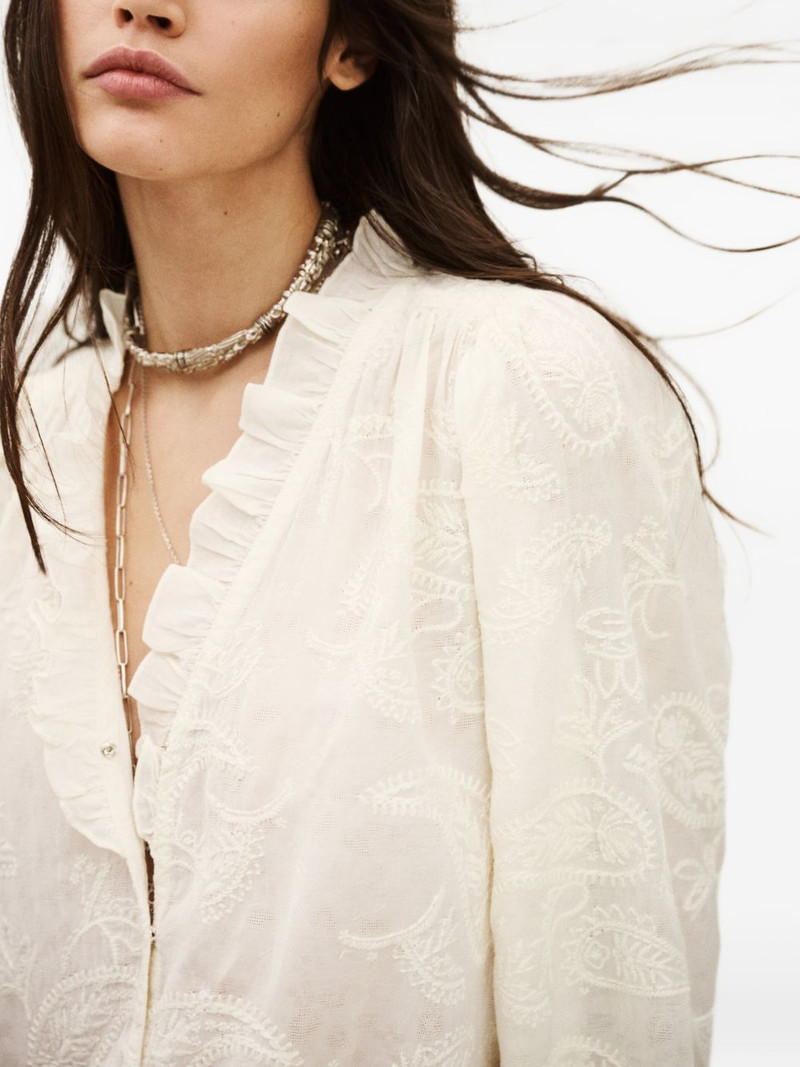 Petty ruffled embroidered blouse 6
