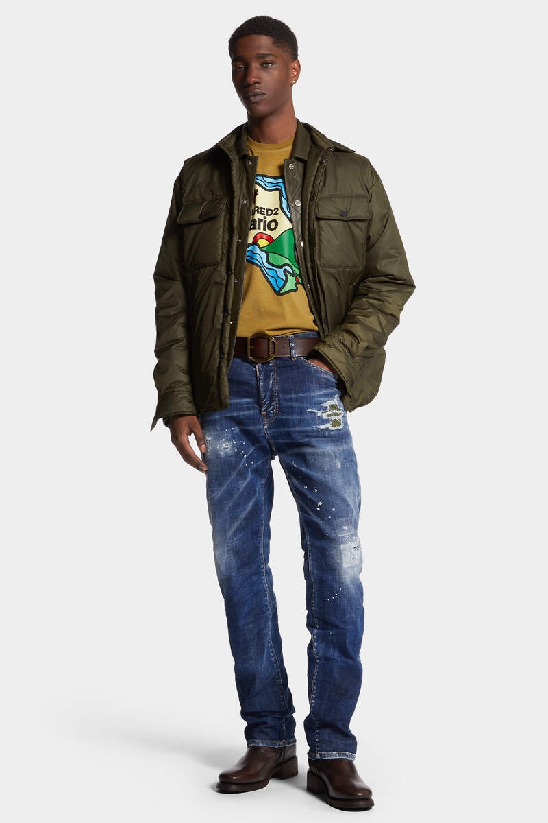 LEATHER BOXY JEAN JACKET - 3