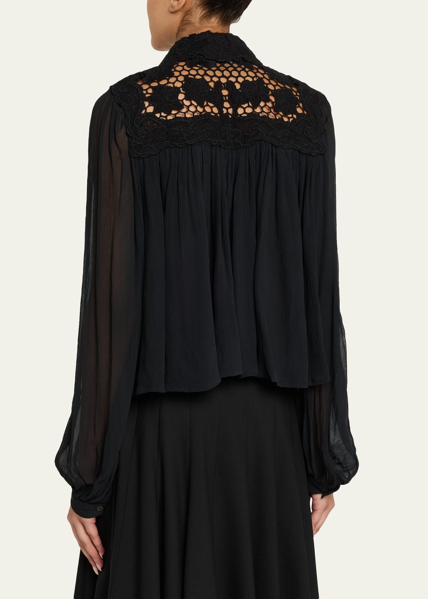 Daphne Long-Sleeve Lace Top - 3