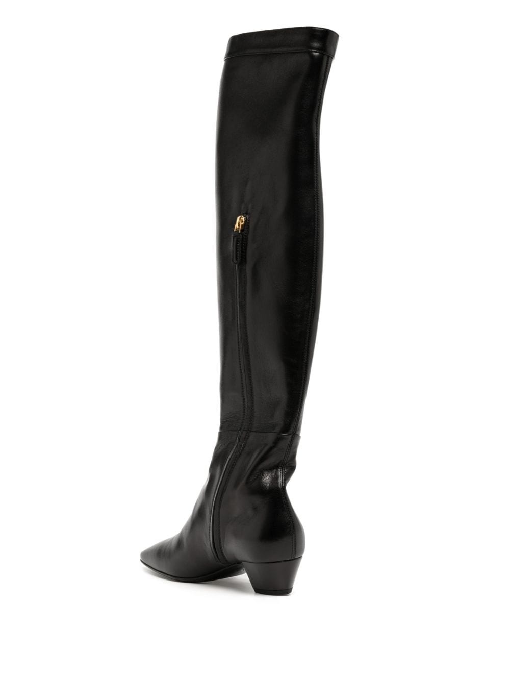 40mm knee-length leather boots - 3